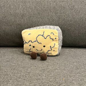 RARE Retired Jellycat Amuseable Blue Cheese Plush VHTF